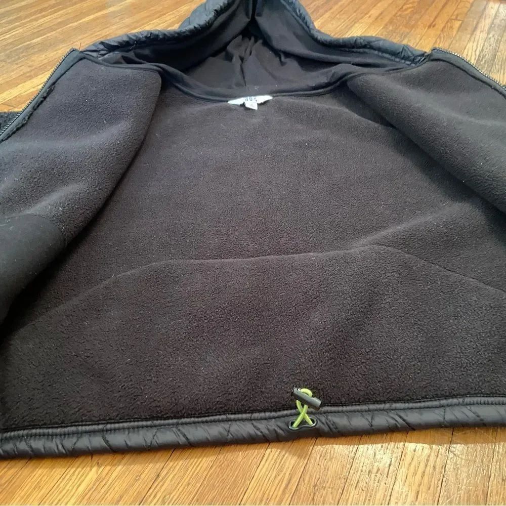 JoyLab black teddy zip up hooded jacket - Picture 9 of 11